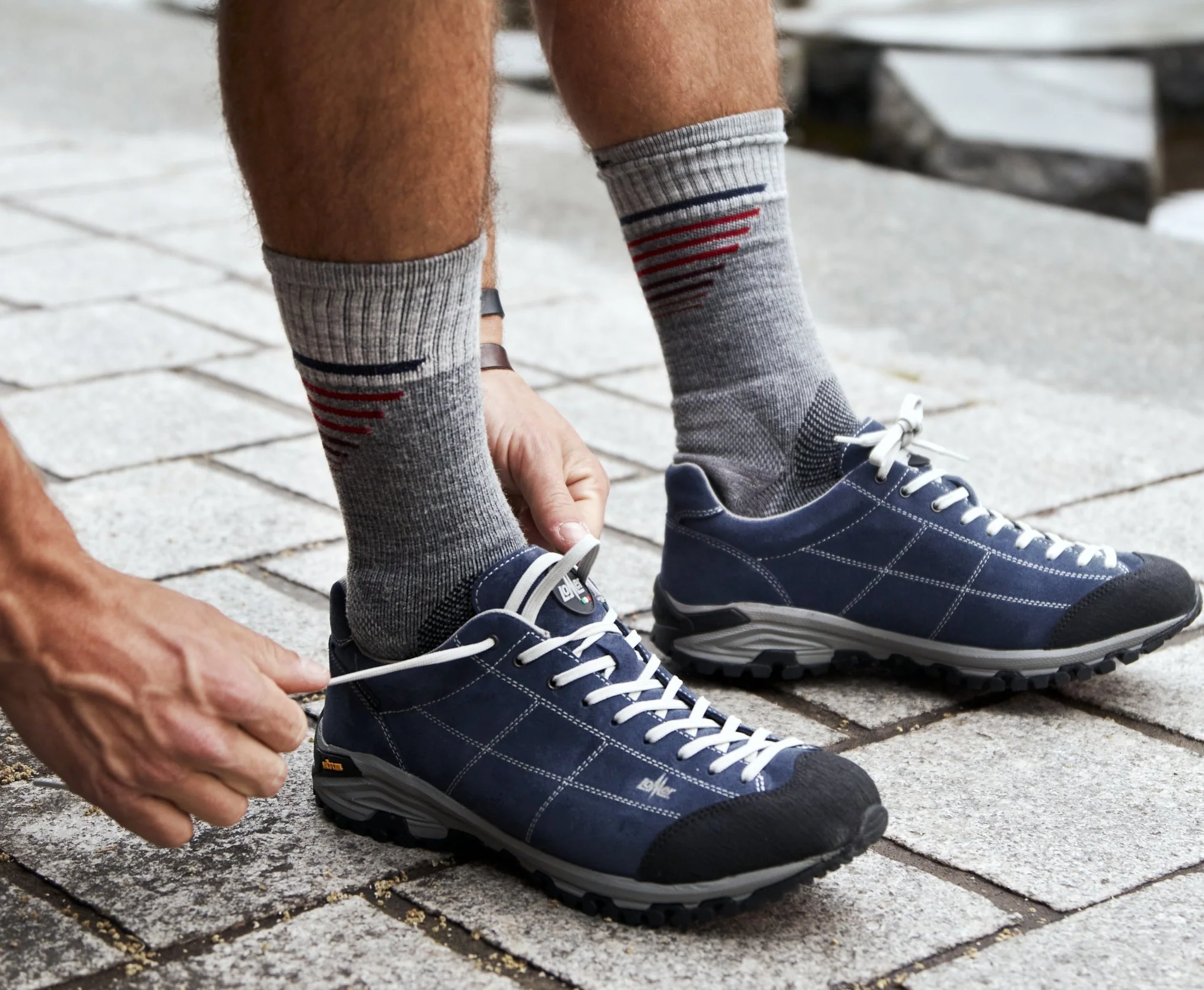 Ascend Crew II Heren Wandelsokken Klasse 1 Grey - Image 5