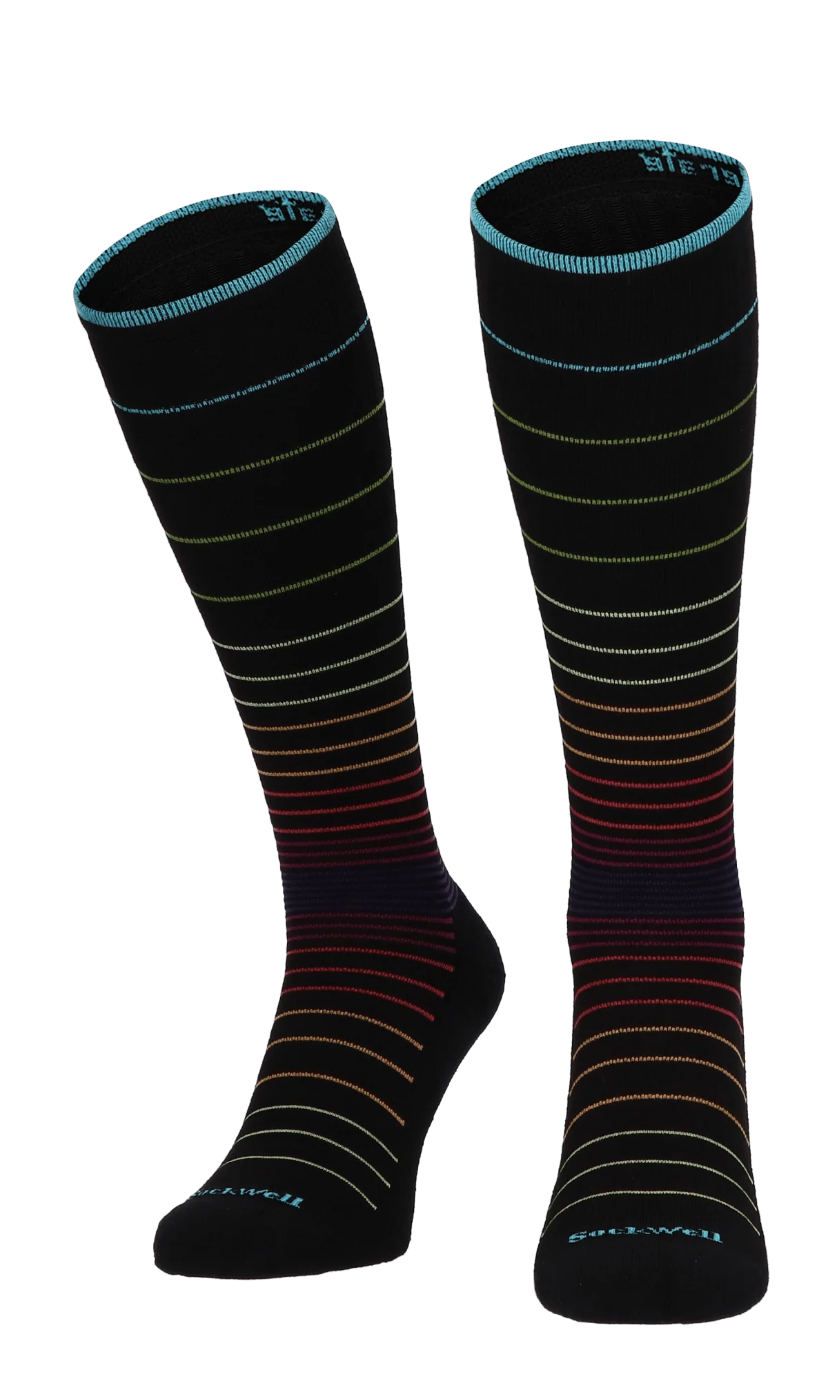 Circulator Dames Compressiekousen Klasse 1 Black Stripe - Image 3