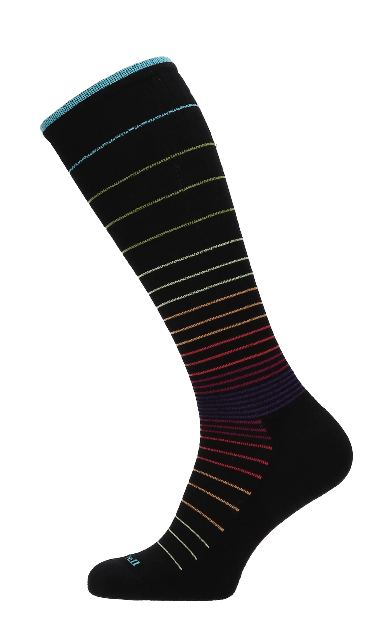 Circulator Dames Compressiekousen Klasse 1 Black Stripe - Image 4