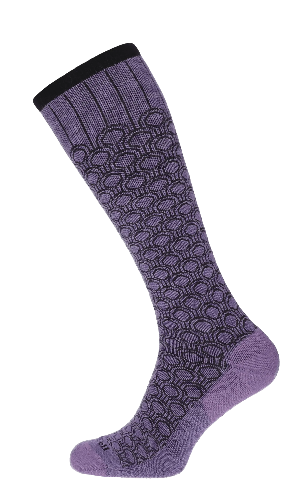 Deco Dot Dames Compressiekousen Klasse 1 Plum - Image 3