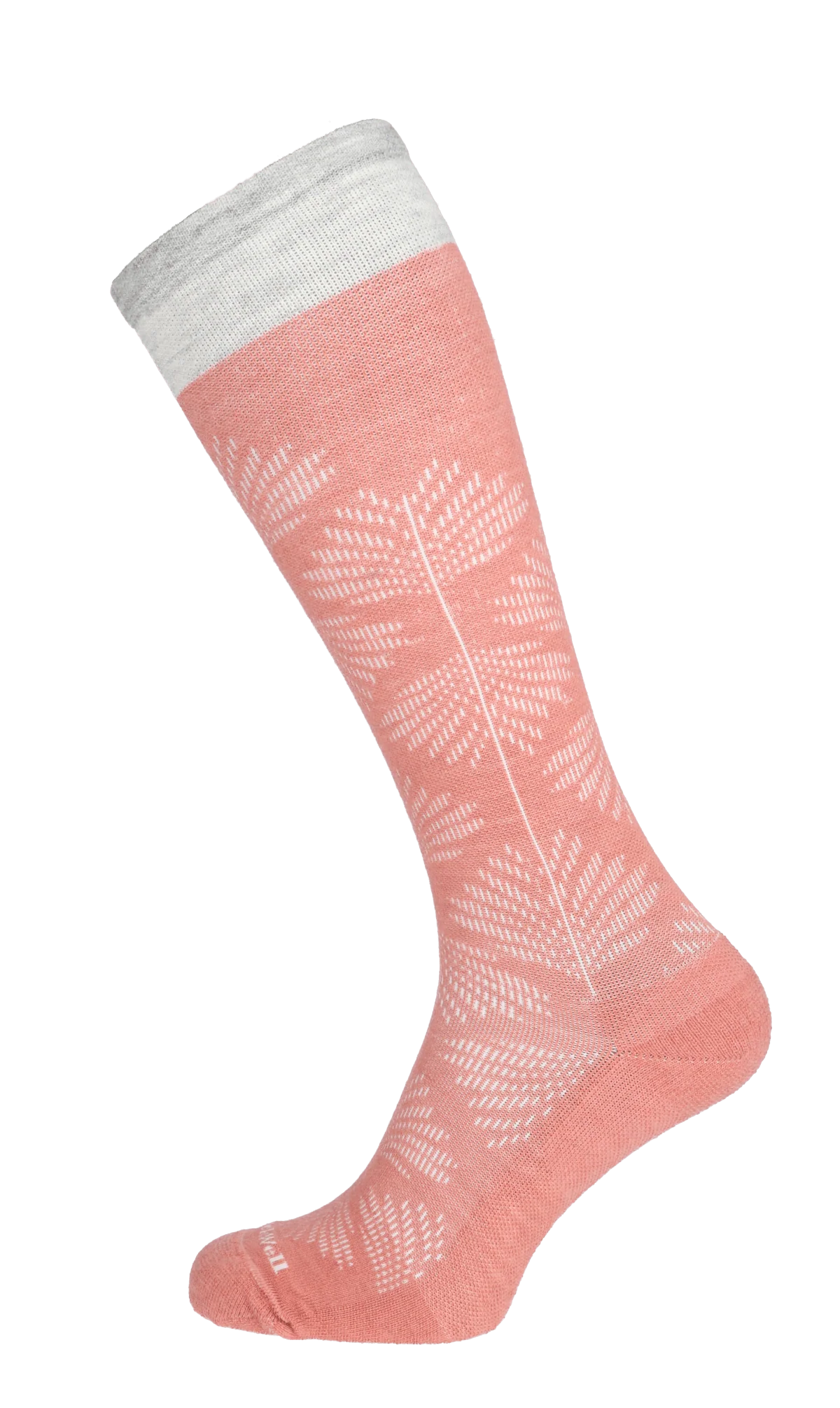 Full Floral Dames Compressiekousen Klasse 1 Pink Clay - Image 3