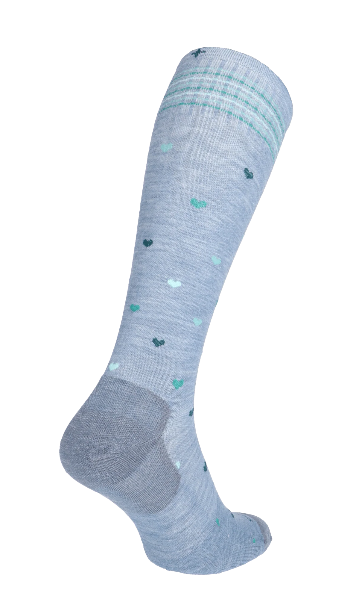 Full Heart Dames Compressiekousen Klasse 1 Bluestone - Image 4