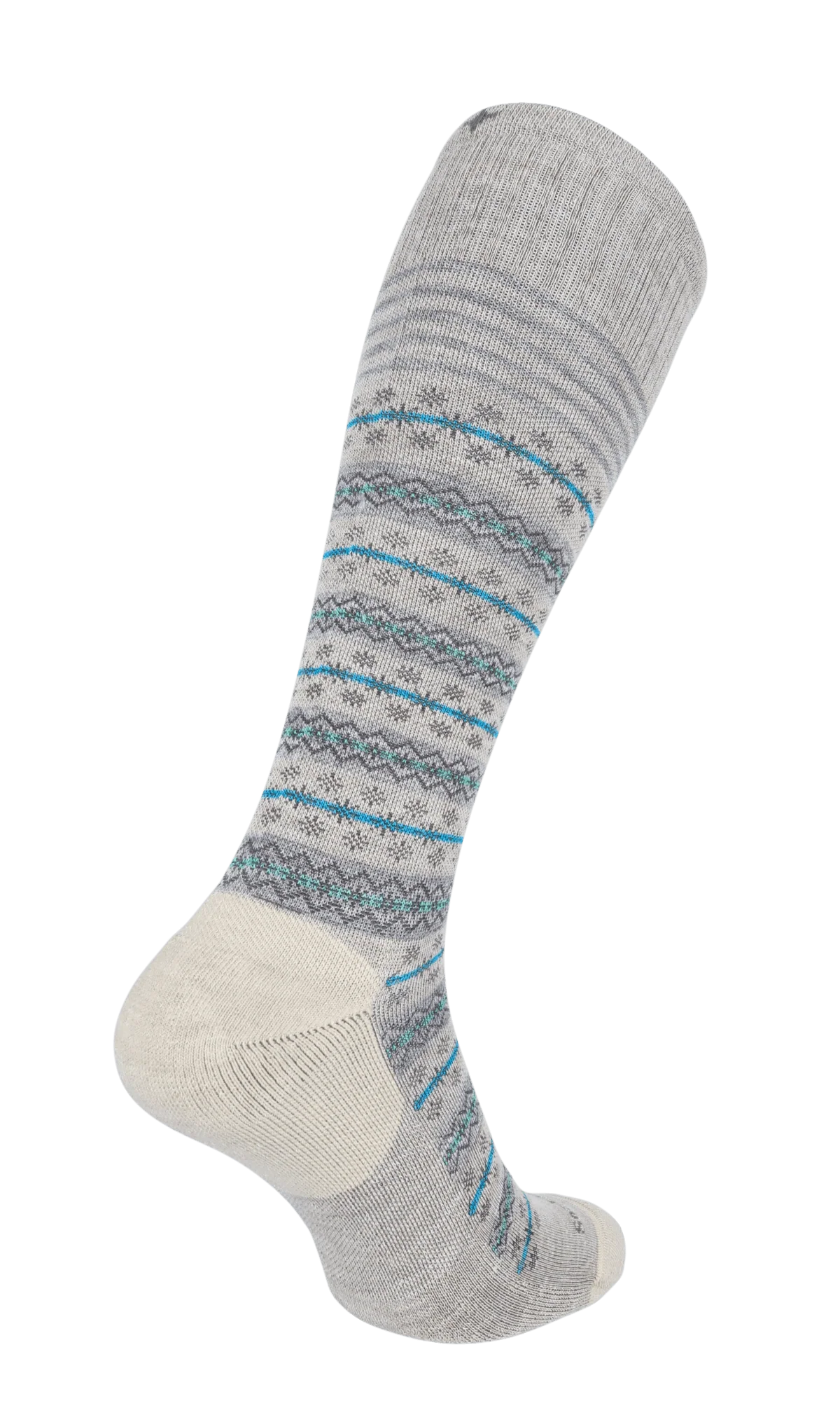 Mini Fairisle Dames Compressiekousen Klasse 1 Barley - Image 4