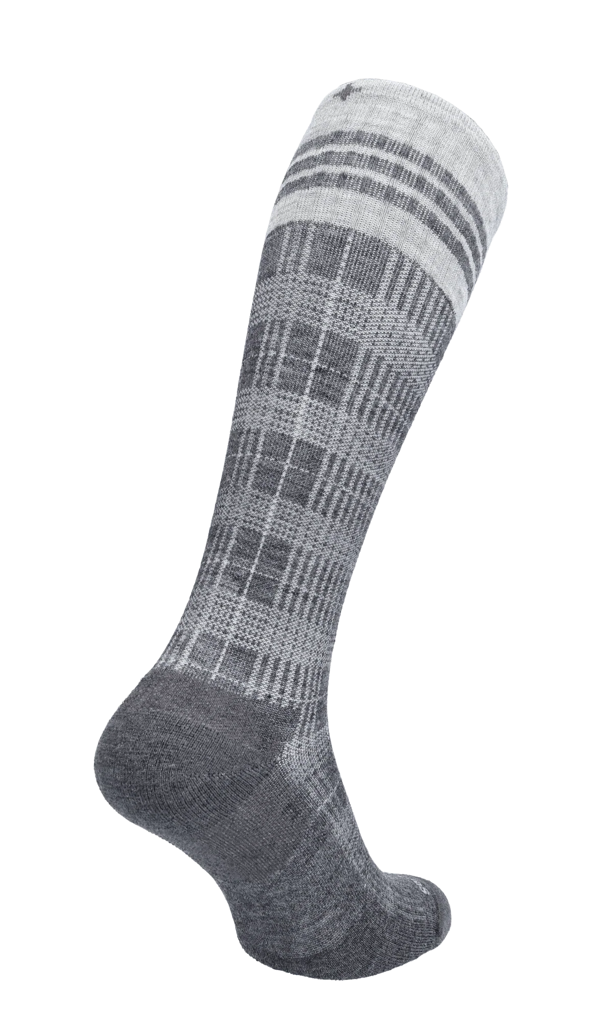 Tartan Heren Compressiekousen Klasse 2 Charcoal - Image 4